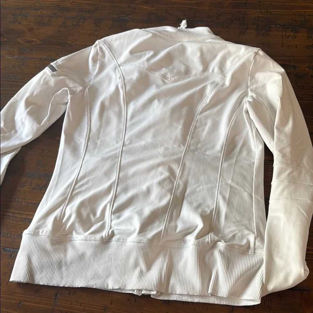 ALO Yoga White Zip-Up Hoodie - Picture 6 of 6